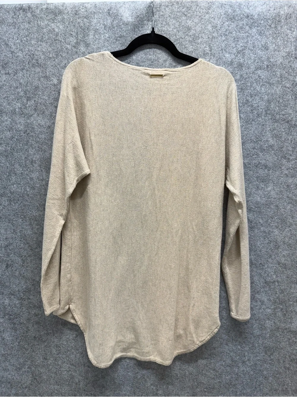 Michael Kors Cream Scoop Neck Lightweight Sweater - Womens M - Coastal Beach